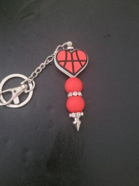 Handmade Basketball Keychain
